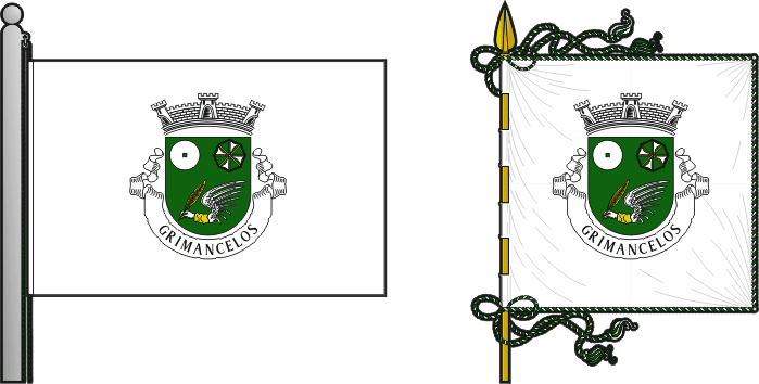 Bandeira e estandarte da antiga freguesia de Grimancelos - Grimancelos former civil parish, flag and banner Bandeira e estandarte da antiga freguesia de Grimancelos - Grimancelos former civil parish, flag and banner