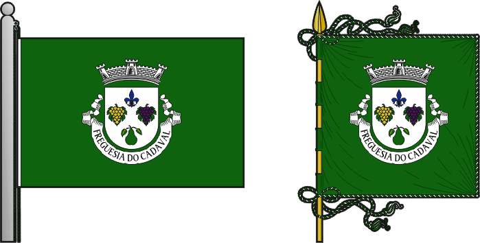 Bandeira e estandarte da antiga freguesia do Cadaval - Cadaval former civil parish, flag and banner