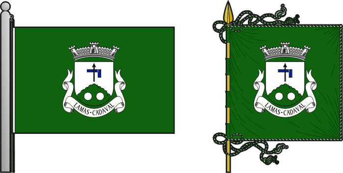 Proposta para a bandeira e estandarte da Freguesia de Lamas - Lamas civil parish, flag and banner proposal