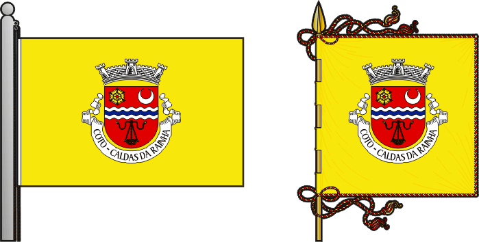 Bandeira e estandarte da antiga freguesia de Coto - Coto former civil parish, flag and banner