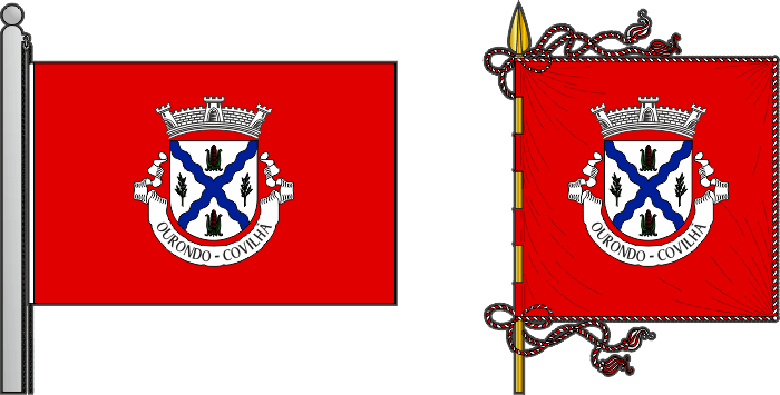 Bandeira e estandarte da antiga freguesia de Casegas - Casegas former civil parish, flag and banner