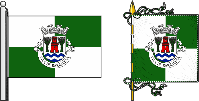 Proposta de bandeira e estandarte da antiga freguesia de Barbacena - Barbacena former civil parish, flag and banner, proposal