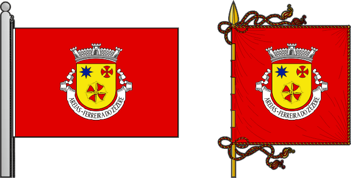 Bandeira e estandarte da antiga freguesia de Areias - Areias former civil parish, flag and banner Bandeira e estandarte da antiga freguesia de Areias - Areias former civil parish, flag and banner
