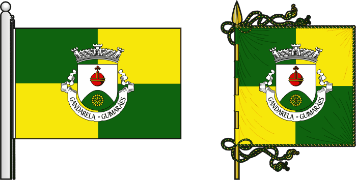 Bandeira e estandarte da antiga freguesia de Gandarela - Gandarela former civil parish, flag and banner
