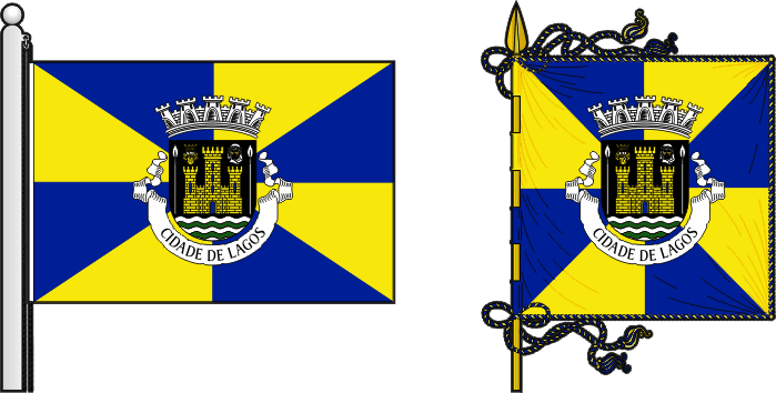 Proposta para a bandeira e estandarte do Município de Lagos - Lagos municipal flag and banner proposal