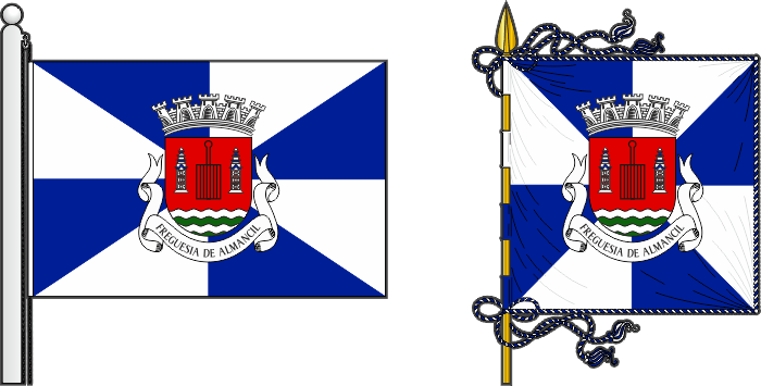 Bandeira e estandarte do Município de Loulé - Loulé municipal flag and banner