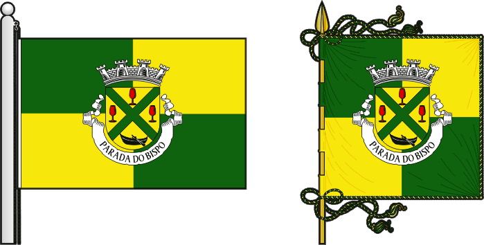 Bandeira e estandarte da antiga freguesia de Parada do Bispo - Parada do Bispo former civil parish, flag and banner