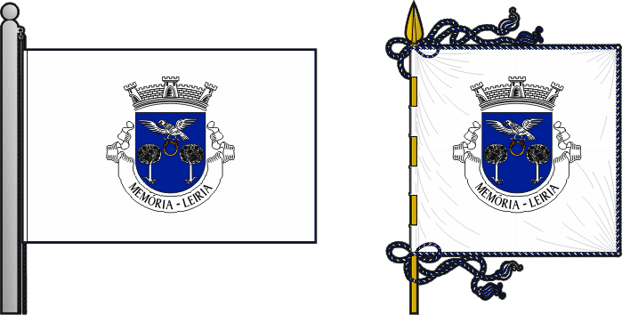 Bandeira e estandarte da antiga freguesia de Memória - Memória former civil parish, flag and banner
