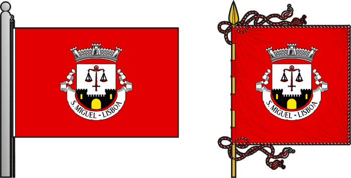 Bandeira e estandarte da antiga freguesia de São Miguel - São Miguel former civil parish, flag and banner Bandeira e estandarte da antiga freguesia de São Miguel - São Miguel former civil parish, flag and banner