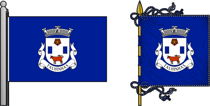 Bandeira e estandarte da antiga freguesia de Talhinhas - Talhinhas former civil parish, flag and banner