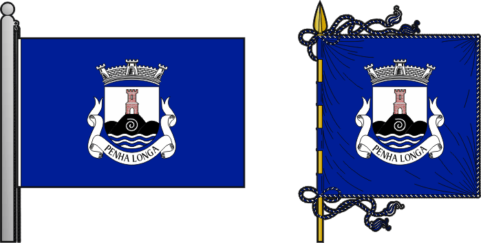 Bandeira e estandarte da antiga freguesia de Penha Longa - Penha Longa former civil parish, flag and banner