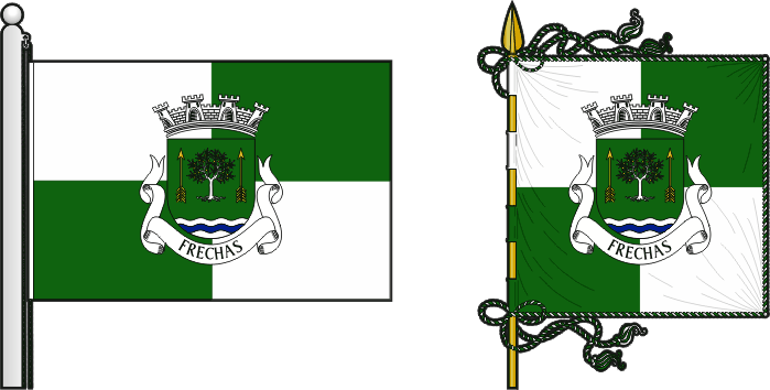 Proposta para a bandeira e estandarte da Freguesia de Frechas - Frechas civil parish, flag and banner proposal Proposta para a bandeira e estandarte da Freguesia de Frechas - Frechas civil parish, flag and banner proposal