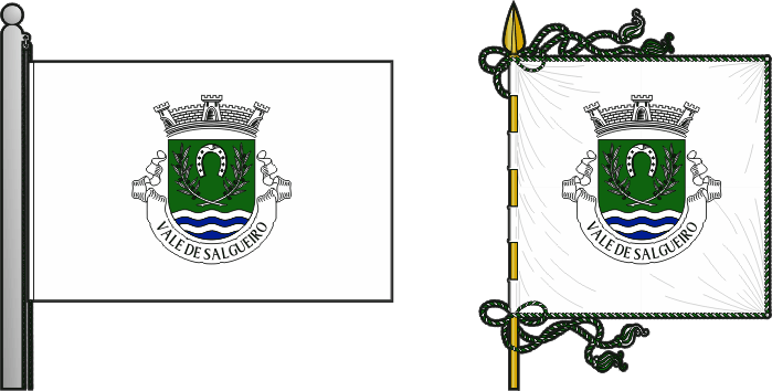 Bandeira e estandarte da freguesia de Vale de Salgueiro - Vale de Salgueiro civil parish, flag and banner Bandeira e estandarte da freguesia de Vale de Salgueiro - Vale de Salgueiro civil parish, flag and banner