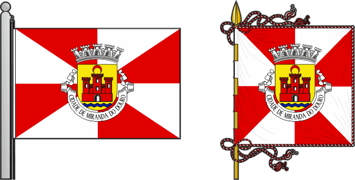 Proposta para a bandeira e estandarte do Município de Miranda do Douro - Miranda do Douro municipal flag and banner proposal Proposta para a bandeira e estandarte do Município de Miranda do Douro - Miranda do Douro municipal flag and banner proposal