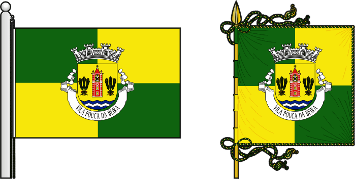 Bandeira e estandarte da antiga freguesia de Vila Pouca da Beira - Vila Pouca da Beira former civil parish, flag and banner Bandeira e estandarte da antiga freguesia de Vila Pouca da Beira - Vila Pouca da Beira former civil parish, flag and banner
