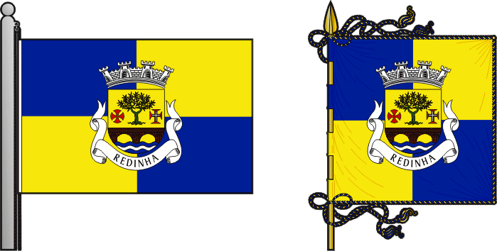 Bandeira e estandarte da freguesia de Redinha - Redinha civil parish, flag and banner