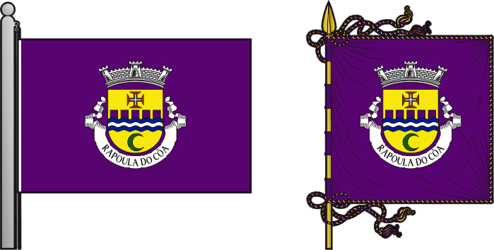 Bandeira e estandarte da freguesia de Rapoula do Côa - Rapoula do Côa civil parish, flag and banner Bandeira e estandarte da freguesia de Rapoula do Côa - Rapoula do Côa civil parish, flag and banner