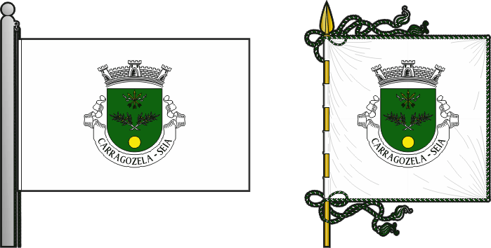 Bandeira e estandarte da antiga freguesia de Carragozela - Carragozela former civil parish, flag and banner Bandeira e estandarte da antiga freguesia de Carragozela - Carragozela former civil parish, flag and banner