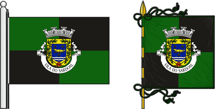 Proposta de bandeira e estandarte do Município de Sardoal - Sardoal municipal flag and banner, proposal