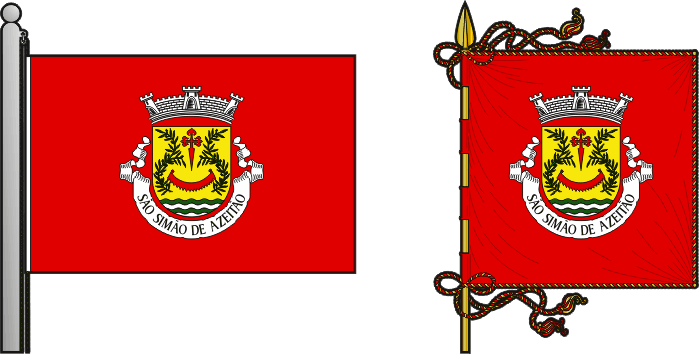 Bandeira e estandarte da antiga freguesia de São Simão de Azeitão - São Simão de Azeitão former civil parish, flag and banner Bandeira e estandarte da antiga freguesia de São Simão de Azeitão - São Simão de Azeitão former civil parish, flag and banner