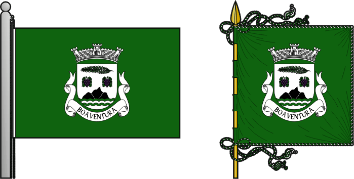 Bandeira e estandarte da freguesia de Boaventura - Boaventura civil parish, flag and banner