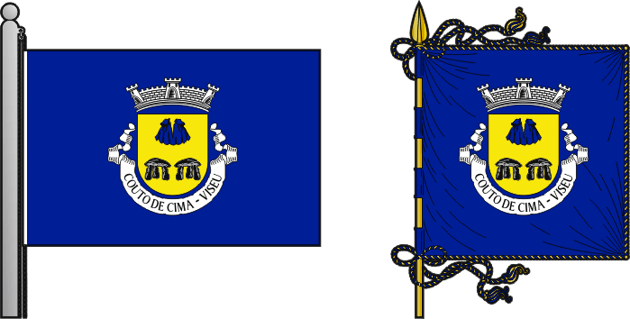 Bandeira e estandarte da antiga freguesia de Couto de Cima - Couto de Cima former civil parish, flag and banner
