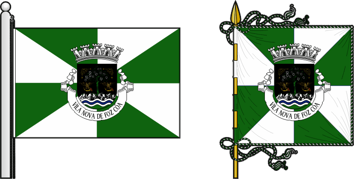 Bandeira e estandarte do Município de Vila Nova de Foz Côa - Vila Nova de Foz Côa municipal flag and banner Bandeira e estandarte do Município de Vila Nova de Foz Côa - Vila Nova de Foz Côa municipal flag and banner