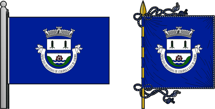 Bandeira e estandarte da Freguesia de Curopos e Vale de Janeiro - Curopos and Vale de Janeiro civil parish, flag and banner Bandeira e estandarte da Freguesia de Curopos e Vale de Janeiro - Curopos and Vale de Janeiro civil parish, flag and banner