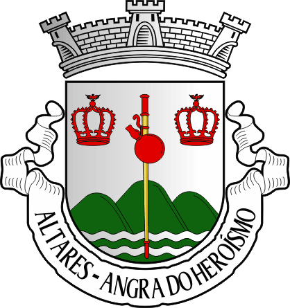 Brasão da freguesia de Altares - Altares civil parish, coat-of-arms Brasão da freguesia de Altares - Altares civil parish, coat-of-arms