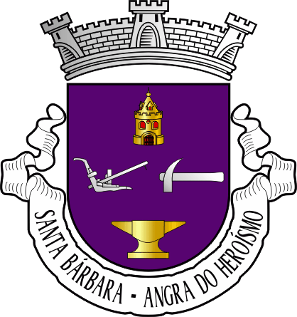 Brasão da freguesia de Santa Bárbara - Santa Bárbara civil parish, coat-of-arms Brasão da freguesia de Santa Bárbara - Santa Bárbara civil parish, coat-of-arms