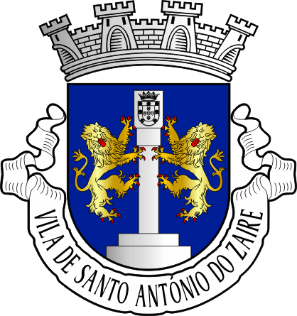 Brasão do Concelho de Santo António do Zaire - Santo António do Zaire municipal coat-of-arms Brasão do Concelho de Santo António do Zaire - Santo António do Zaire municipal coat-of-arms