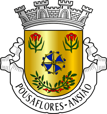Brasão da freguesia de Pousaflores - Pousaflores civil parish, coat-of-arms Brasão da freguesia de Pousaflores - Pousaflores civil parish, coat-of-arms