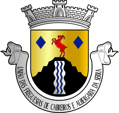 Brasão da Freguesia de Cabreiros e Albergaria da Serra - Cabreiros and Albergaria da Serra civil parish, coat-of-arms Brasão da Freguesia de Cabreiros e Albergaria da Serra - Cabreiros and Albergaria da Serra civil parish, coat-of-arms