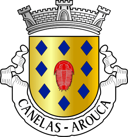 Brasão da antiga freguesia de Canelas - Canelas former civil parish, coat-of-arms Brasão da antiga freguesia de Canelas - Canelas former civil parish, coat-of-arms