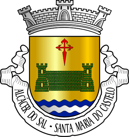 Brasão da antiga freguesia de Alcácer do Sal (Santa Maria do Castelo) - Alcácer do Sal (Santa Maria do Castelo) former civil parish, coat-of-arms