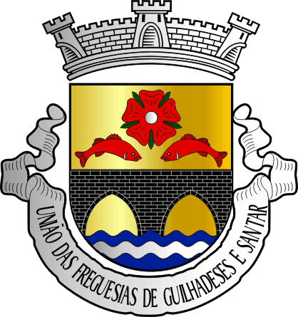 Brasão da União das freguesias de Guilhadeses e Santar - Guilhadeses and Santar civil parishes union coat-of-arms