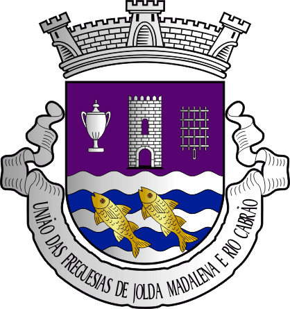 Brasão da União das freguesias de Jolda (Madalena) e Rio Cabrão - Jolda (Madalena) and Rio Cabrão civil parishes union coat-of-arms