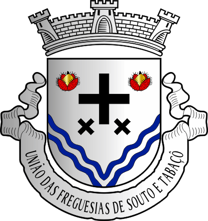Brasão da União das freguesias de Souto e Tabaçô - Souto and Tabaçô civil parishes union coat-of-arms