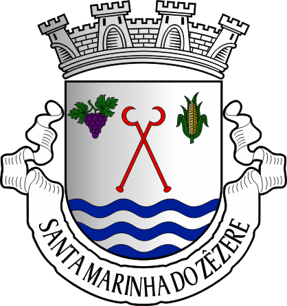 Brasão da freguesia de Santa Marinha do Zêzere - Santa Marinha do Zêzere civil parish, coat-of-arms