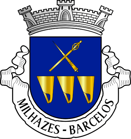 Brasão da antiga freguesia de Milhazes - Milhazes former civil parish, coat-of-arms Brasão da antiga freguesia de Milhazes - Milhazes former civil parish, coat-of-arms