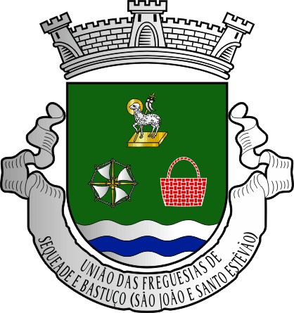 Brasão da União das freguesias de Sequeade e Bastuço (São João e Santo Estevão) - Sequeade and Bastuço (São João and Santo Estevão) civil parishes union coat-of-arms Brasão da União das freguesias de Sequeade e Bastuço (São João e Santo Estevão) - Sequeade and Bastuço (São João and Santo Estevão) civil parishes union coat-of-arms