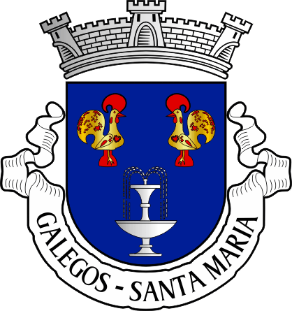 Brasão da freguesia de Galegos (Santa Maria) - Galegos (Santa Maria) civil parish, coat-of-arms Brasão da freguesia de Galegos (Santa Maria) - Galegos (Santa Maria) civil parish, coat-of-arms