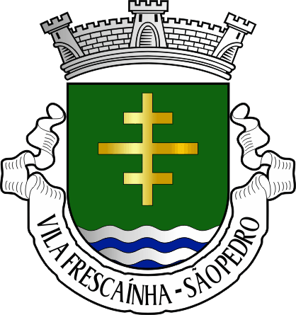 Brasão da antiga freguesia de Vila Frescaínha (São Pedro) - Vila Frescaínha (São Pedro) former civil parish, coat-of-arms Brasão da antiga freguesia de Vila Frescaínha (São Pedro) - Vila Frescaínha (São Pedro) former civil parish, coat-of-arms