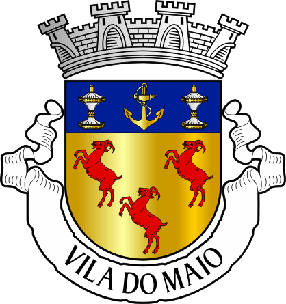 Brasão do Concelho do Maio - Maio municipal coat-of-arms Brasão do Concelho do Maio - Maio municipal coat-of-arms
