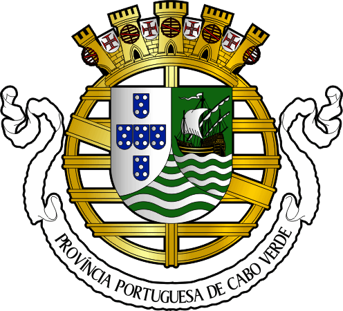 Brasão da província ultramarina de Cabo Verde - Cape Verde overseas province coat-of-arms Brasão da da província ultramarina de Cabo Verde - Cape Verde overseas province coat-of-arms