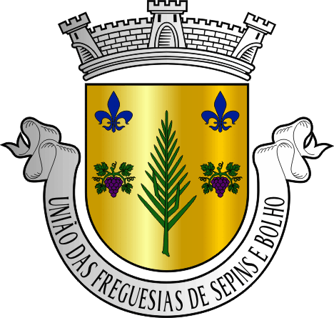 Brasão da União das freguesias de Sepins e Bolho - Sepins and Bolho civil parishes union coat-of-arms