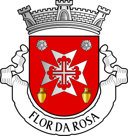 Brasão da antiga freguesia de Flor da Rosa - Flor da Rosa former civil parish, coat-of-arms