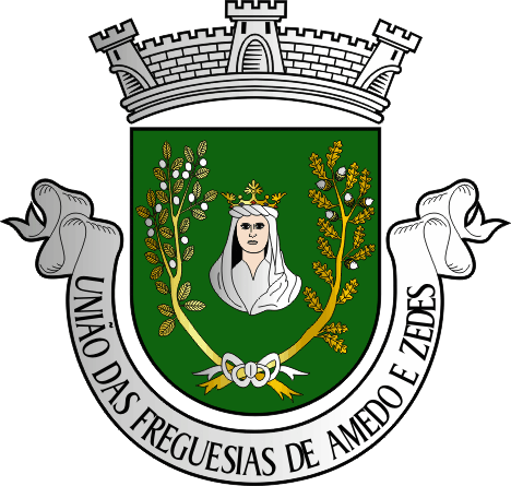 Brasão da Freguesia de Amedo e Zedes - Amedo and Zedes civil parish, coat-of-arms Brasão da Freguesia de Amedo e Zedes - Amedo and Zedes civil parish, coat-of-arms