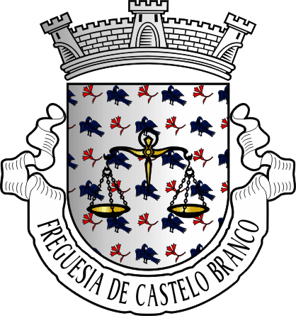 Brasão da freguesia de Castelo Branco - Castelo Branco civil parish, coat-of-arms Brasão da freguesia de Castelo Branco - Castelo Branco civil parish, coat-of-arms