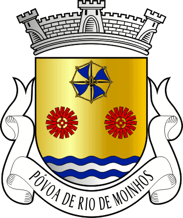 Brasão da antiga freguesia de Póvoa de Rio de Moinhos - Póvoa de Rio de Moinhos former civil parish, coat-of-arms Brasão da antiga freguesia de Póvoa de Rio de Moinhos - Póvoa de Rio de Moinhos former civil parish, coat-of-arms